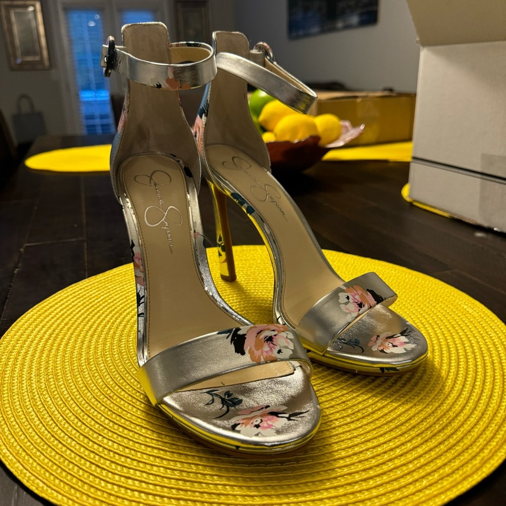 Jessica Simpson Floral Heels